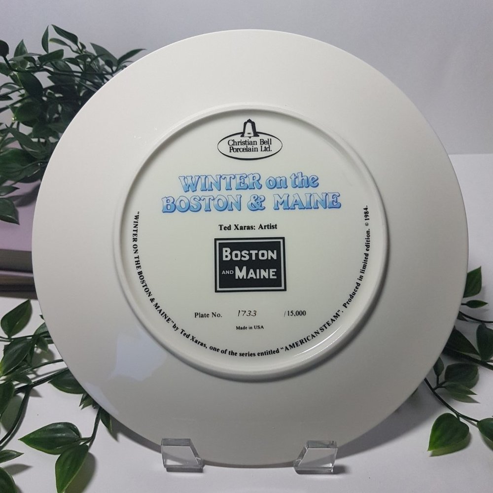 Set of 4 AMERICAN STEAM Collectors Plates United States Rail USA Rail US Rail - Picture 12 of 14